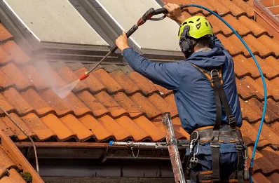 Démoussage et hydrofuge de toiture à Lescheroux